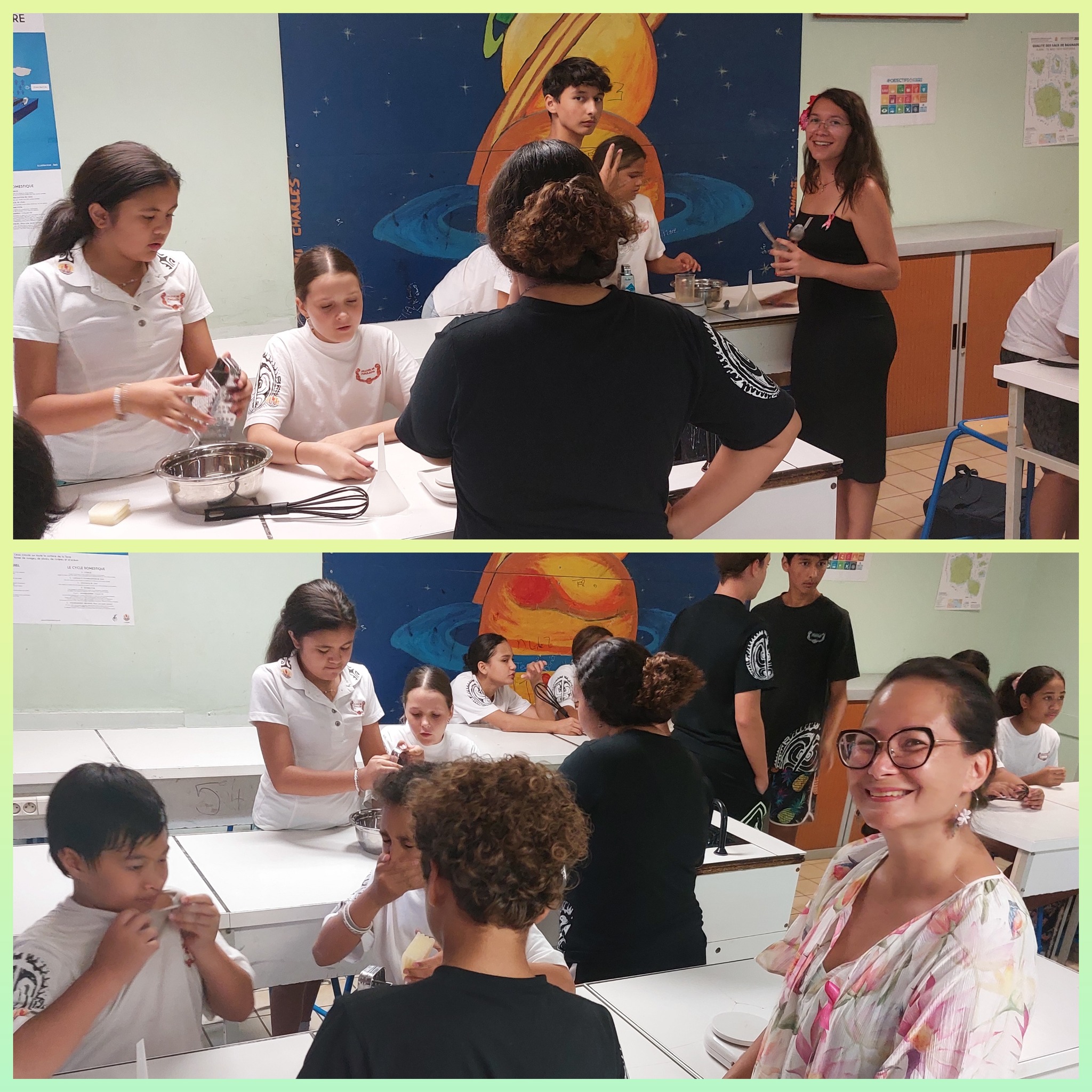 Atelier fabrication de lessive par la 3e6 - Développement Durable