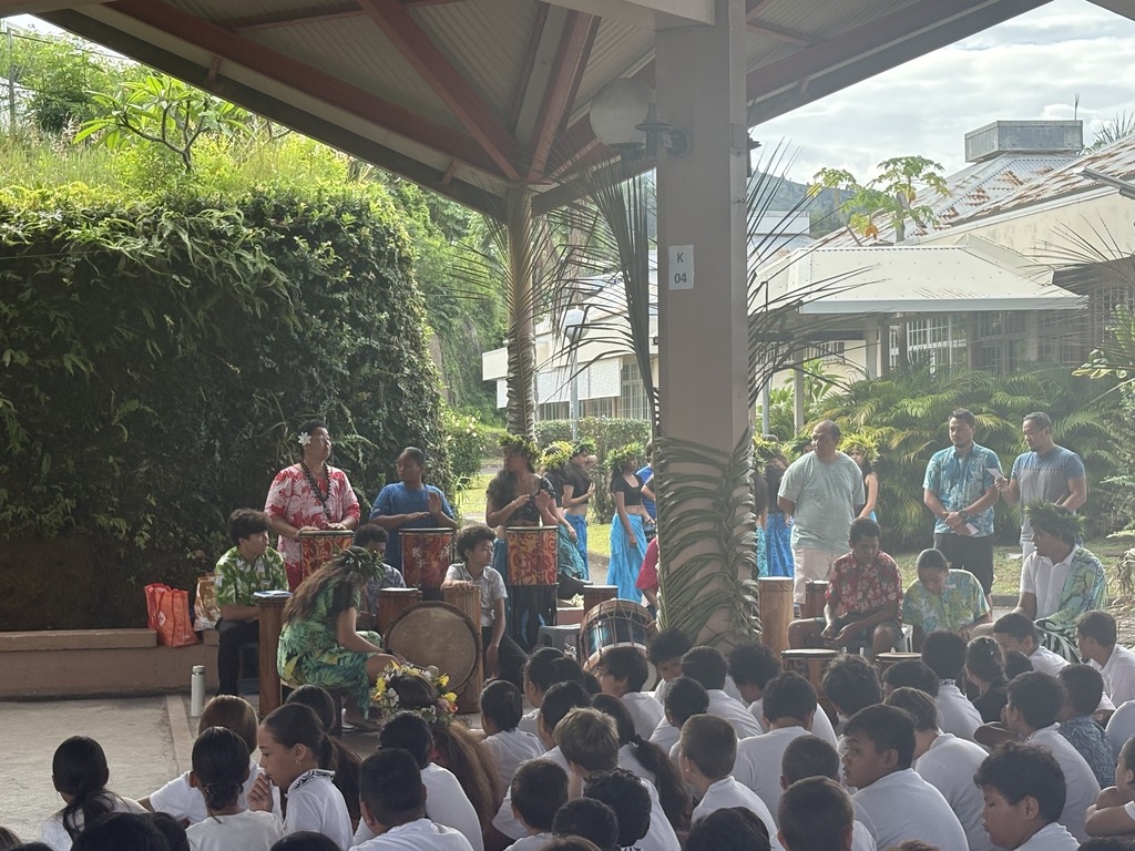 La classe du projet Patrimoine célèbre Matari'i i ni'a